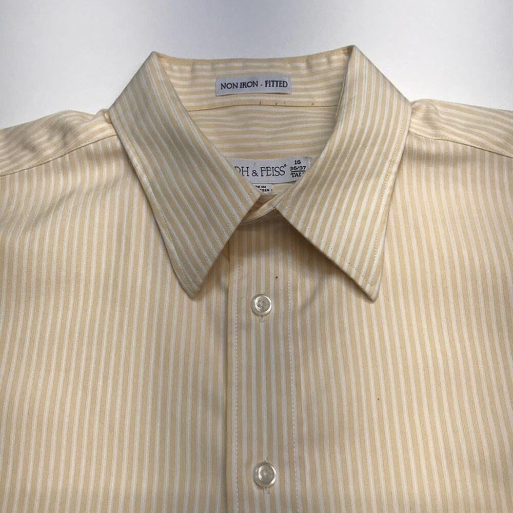 JOSEPH & FEISS Men’s 16 TALL Yellow Dress Shirt
